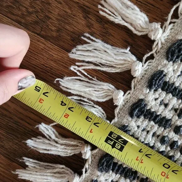 The Farmhouse by Rachel Ashwell Rug Black Cream Shabby Chic Cotton Woven Runner - Picture 15 of 15